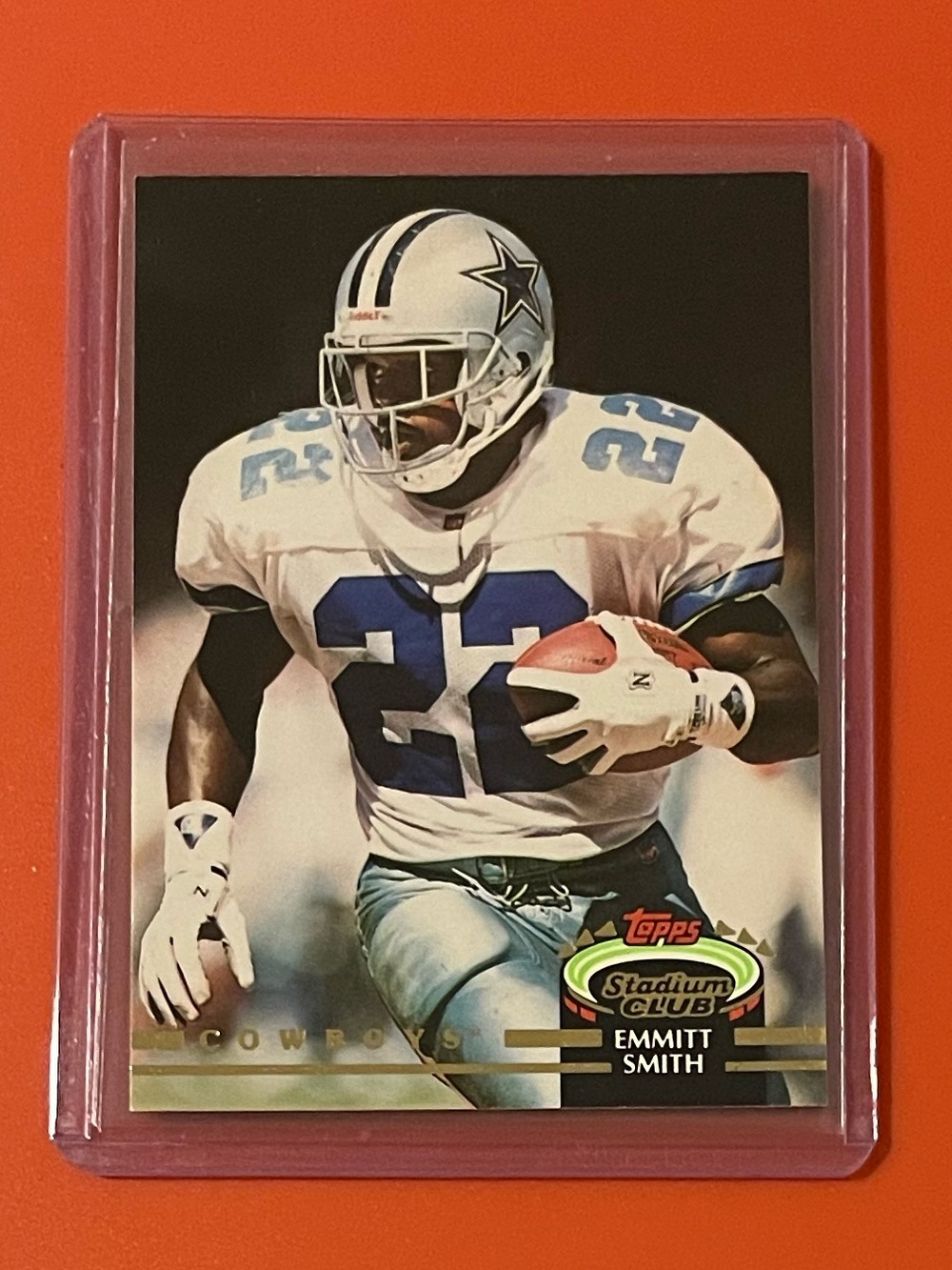 Emmitt Smith #190 1992 Topps Stadium Club Football Trading Card
